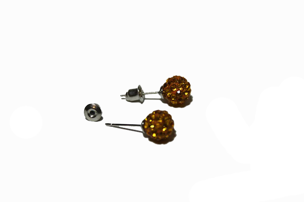 Сережки зі стразами Шамбала гвоздики 7 мм Червоний Сережки зі стразами Шамбала гвоздики 7 мм Червоний