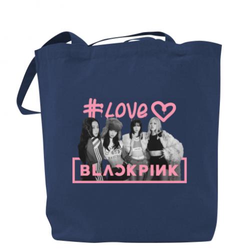 Шопер Blackpink poster 37x41 см Темно-синій (17134278-8-200013) - фото 1