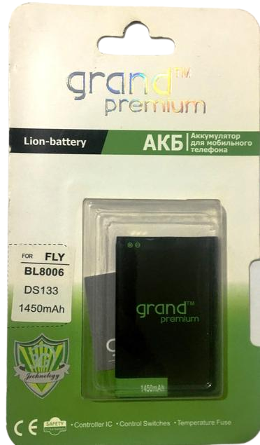 Аккумуляторная батарея Grand Premium для Fly BL8006 DS1131450 mAh (000020985)