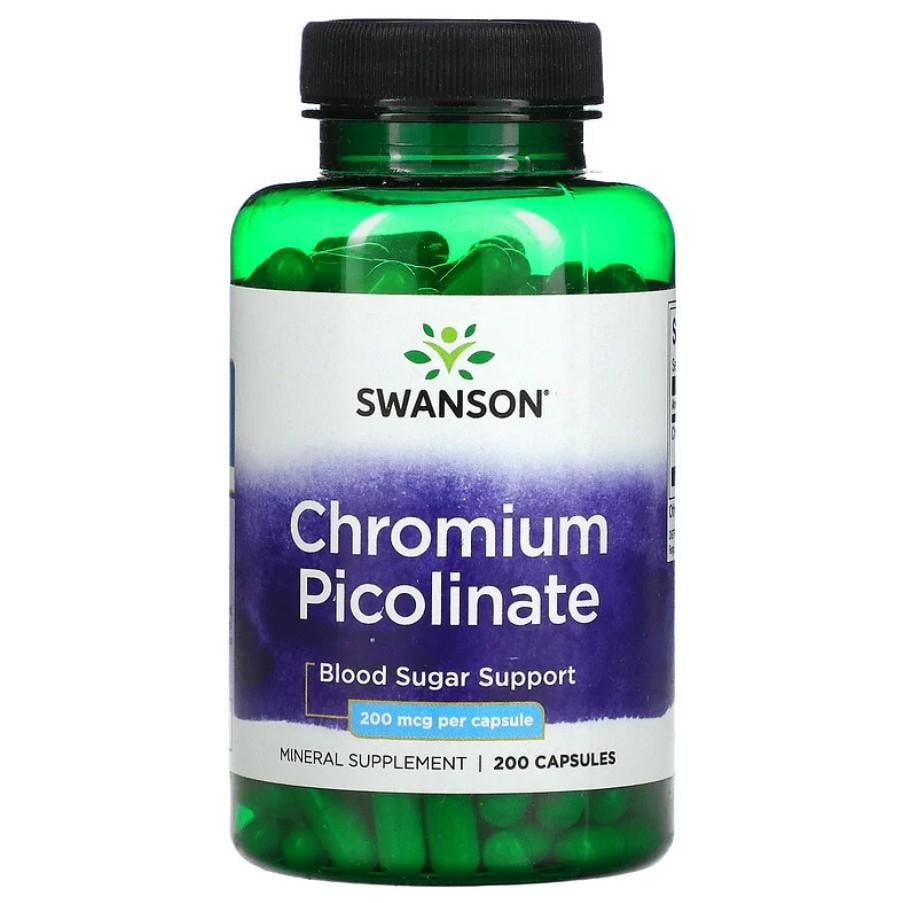 Витамины Swanson Chromium Picolinate 200 мкг 200 капсул
