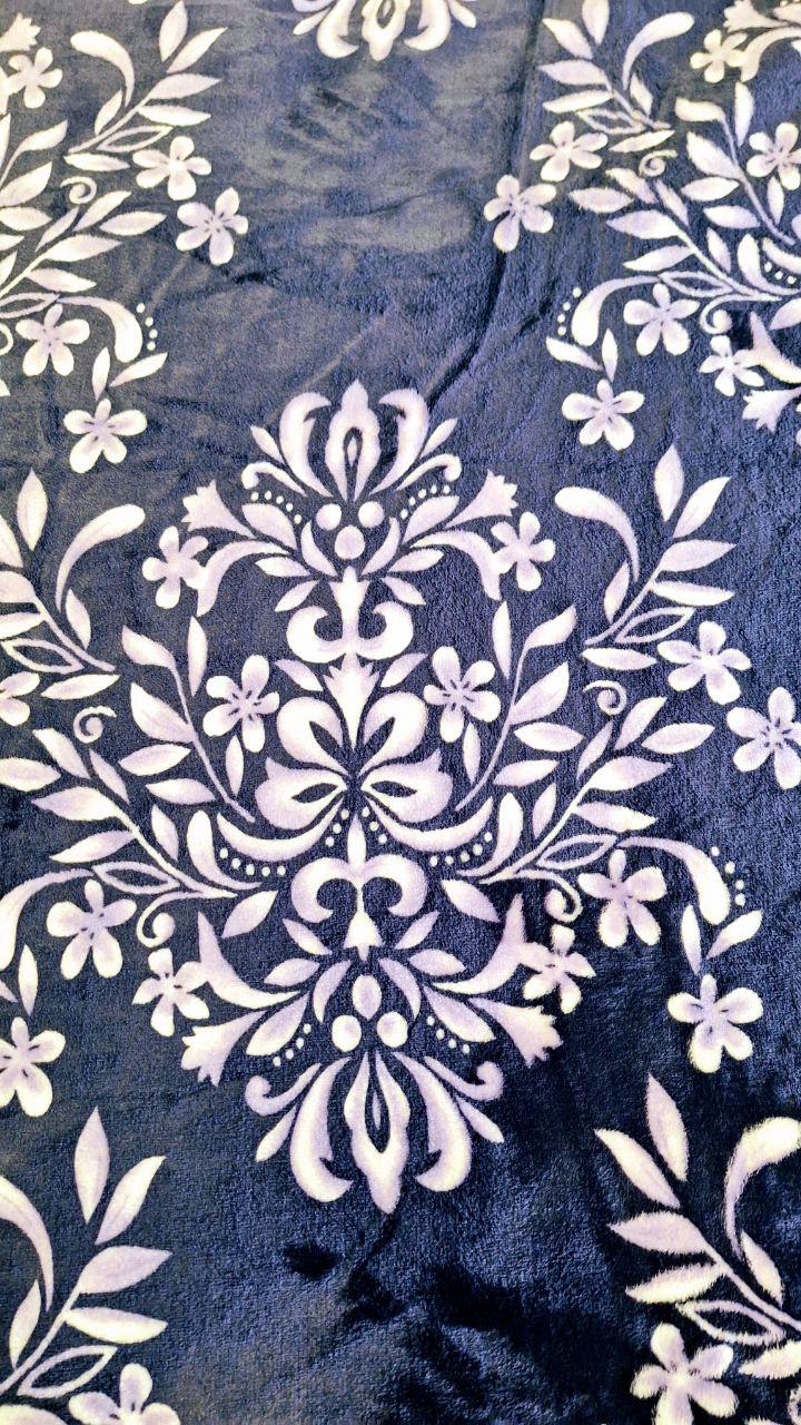 Плед-покрывало флисовый Colorful Home Цветочный вензель 200х220 см (944) - фото 5