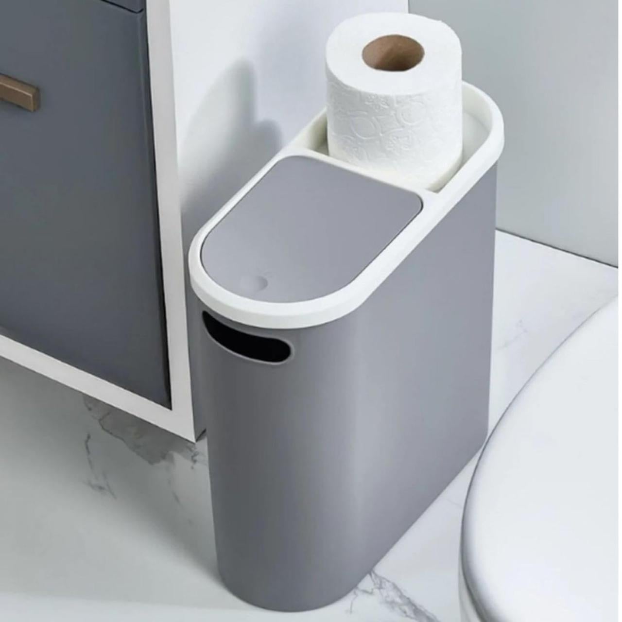 Контейнер для сміття 10 л пластикове 32x14x30,5 см Сірий (107-GRAY)