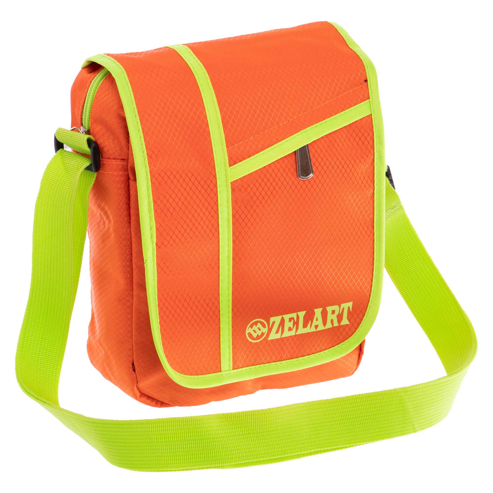 Сумка спортивная кросс боди Zelart GA-5746 полиэстер 23х18х7,5 см Оранжевый (GA-5746_Оранжевый)