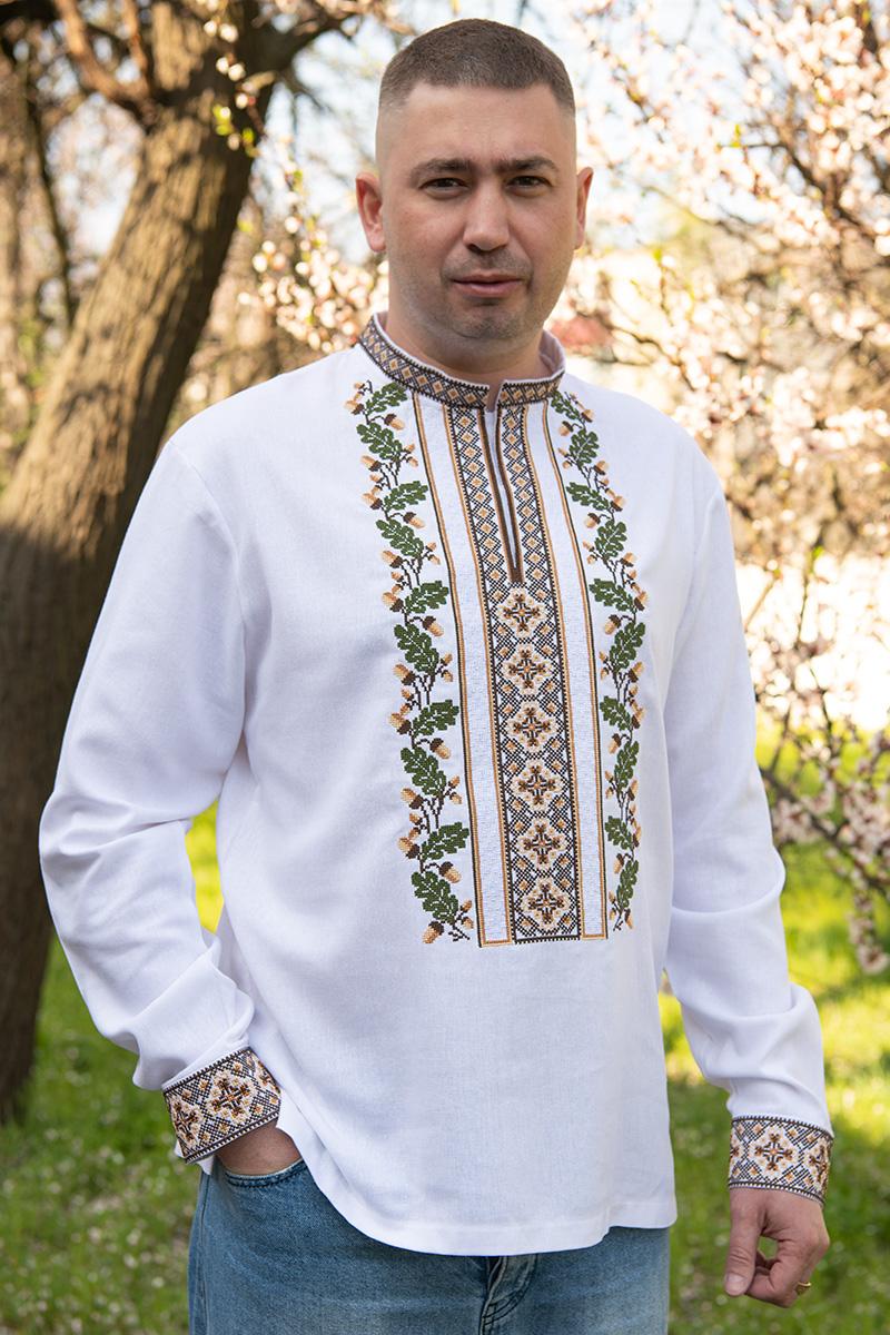 Вышиванка мужская из льна Дубовая мощь L (2174169134)