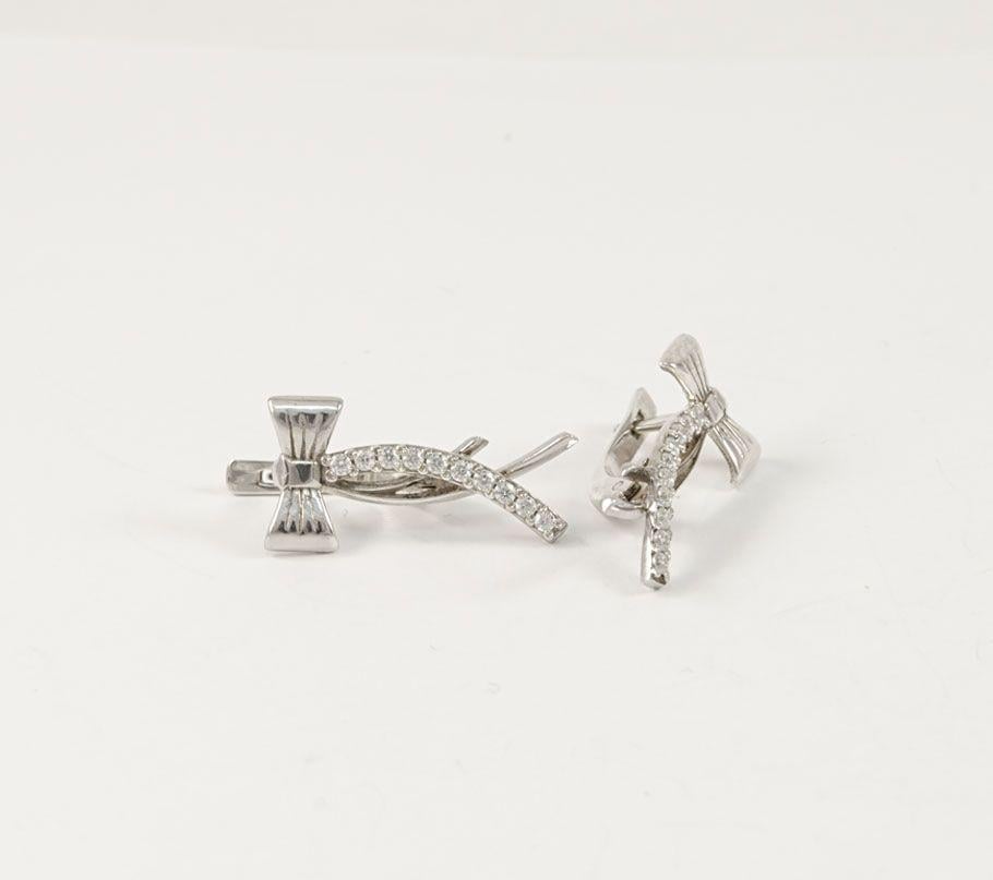 Серьги Maxi Silver 3990 Бантики (83990)