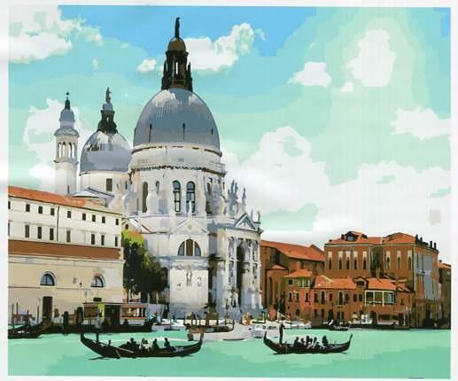 Картина за номерами Вектор Венеція 40x50 см (SKL-RA3735)