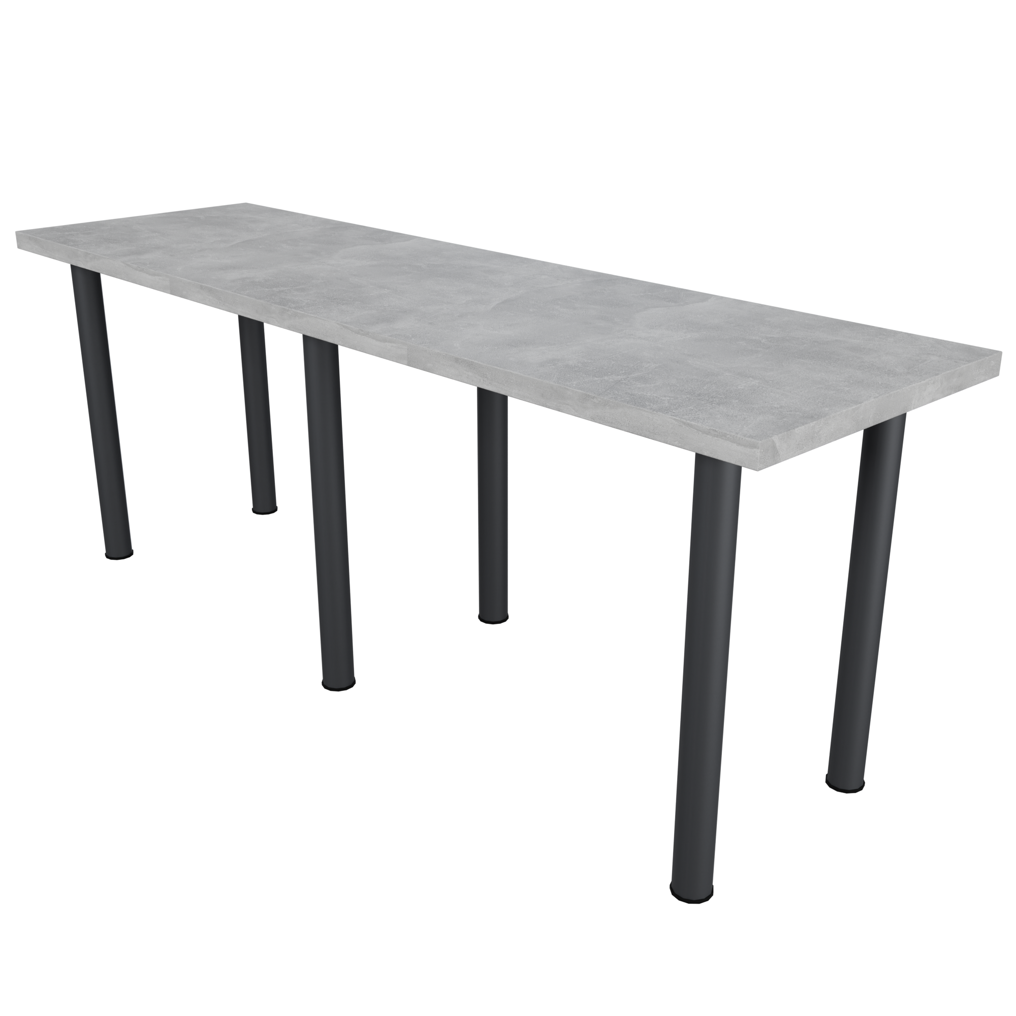 Стол обеденный БРИДЖ 2000х600 Ателье светлый/Черный