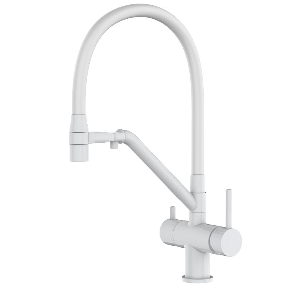 Смеситель для кухни Gappo G4398-88 на две воды Белый (172100)