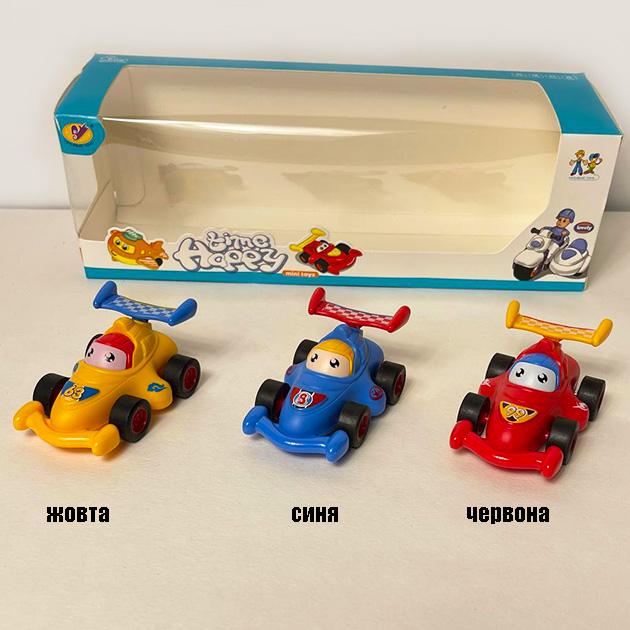 Машинки гоночні з моторчиком для хлопчиків пластикові формула 3 шт. - фото 5