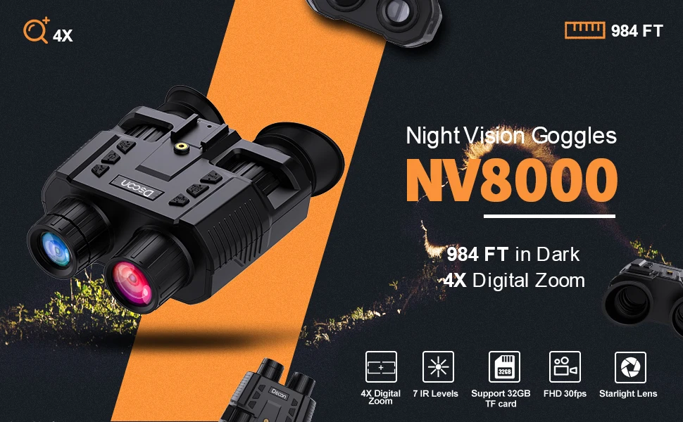 Прибор ночного видения Night Vision Dsoon NV8000 с видео и фото записью до 400 м - фото 9