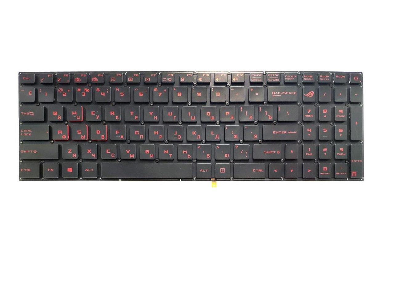Клавиатура для ноутбука Asus GL502 GL502VMZ матовая (0KNB0-6616RU00)