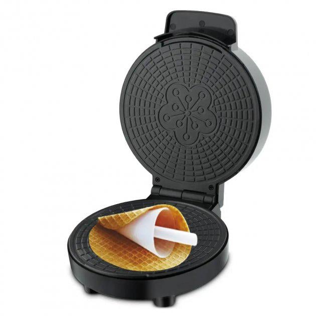 Вафельниця RAF R.565 з антипригарним покриттям та конусом для трубочок 1000 Вт (01486)