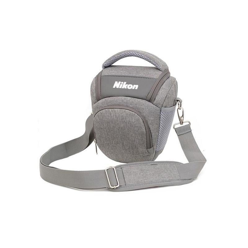 Сумка-треуголка для зеркального фотоаппарата Nikon с ремнем и​​​​​​​ дождевиком Серый (IBF079S3)