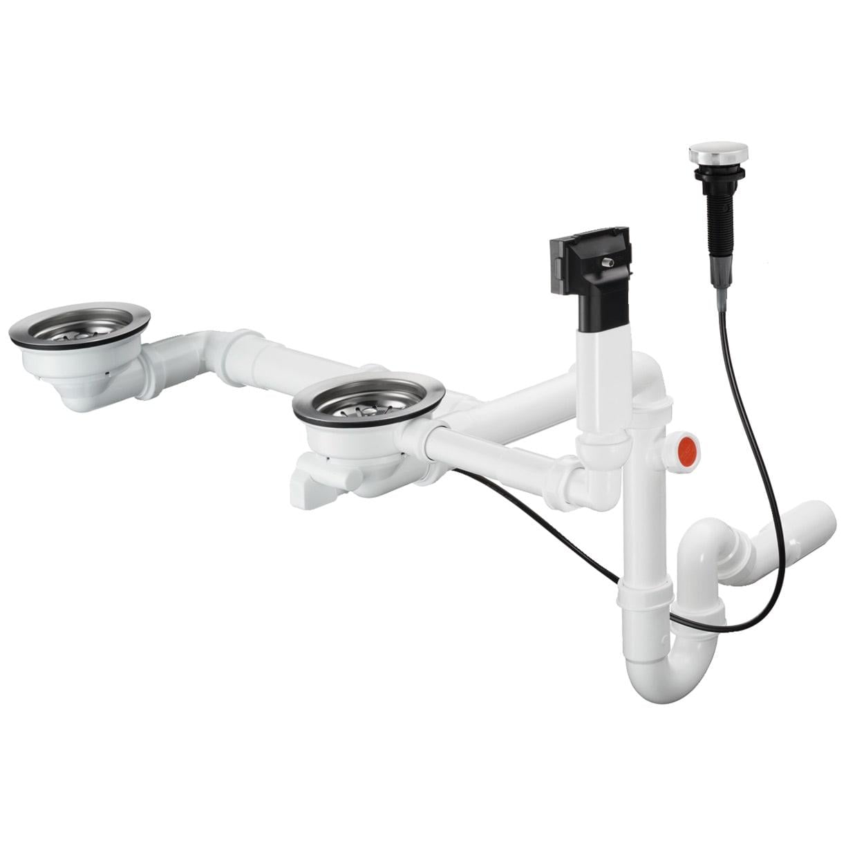 Сифон для кухонной мойки Hansgrohe D17-11 43938000 двойной 1 1/2" (115896) Сифон для кухонной мойки Hansgrohe D17-11 43938000 двойной 1 1/2" (115896)