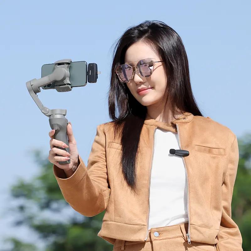 Микрофон беспроводной двойной Ulanzi V6 kr 3в1 iPhone/Android/камера 50 м (2226181866) - фото 4 Микрофон беспроводной двойной Ulanzi V6 kr 3в1 iPhone/Android/камера 50 м (2226181866) - фото 4