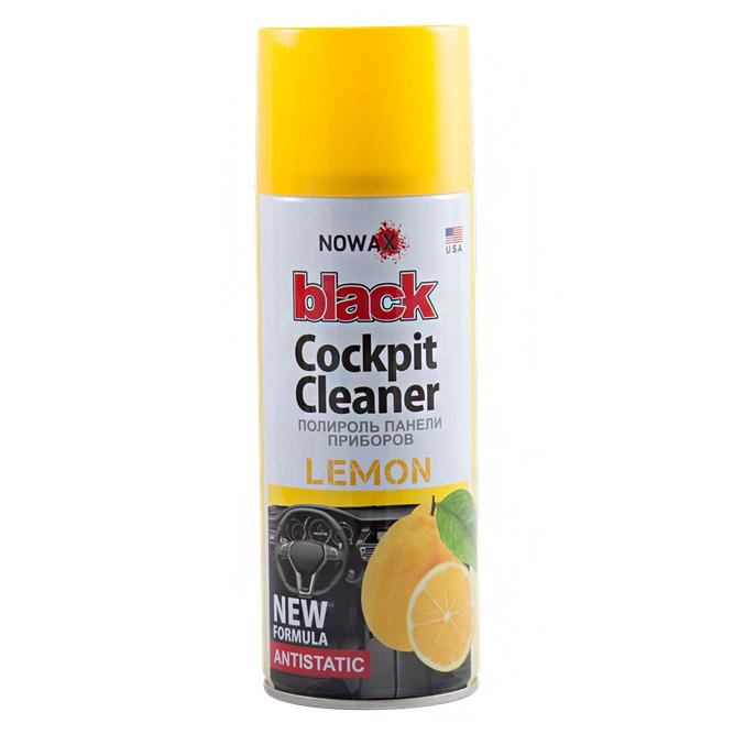 Полироль для панели приборов Nowax Cockpit Cleaner Spray Лимон, 450мл