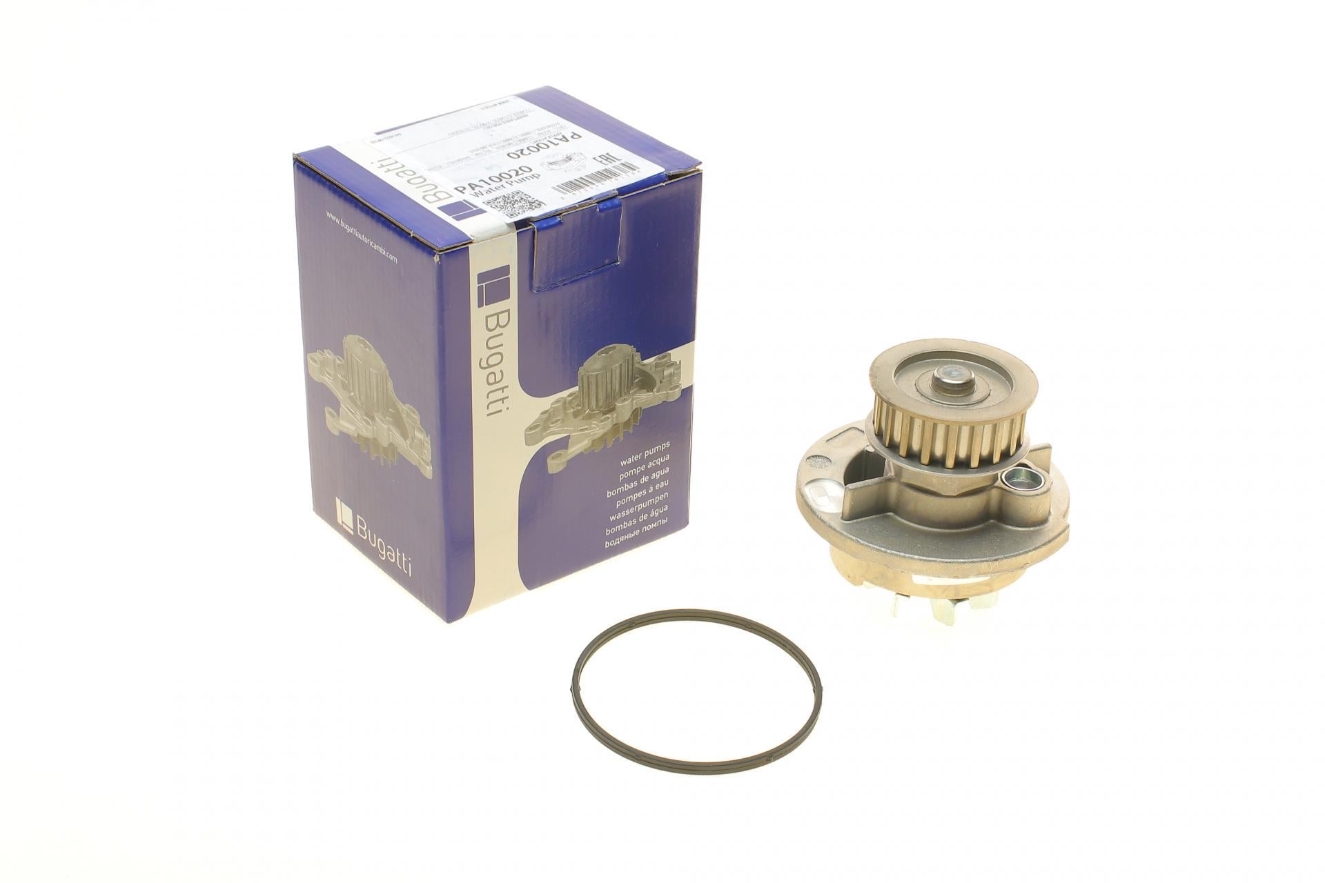 Помпа води Bugatti Opel Astra G/Combo/Meriva A/Vectra B 1.6 95-10 19z R/B 7 лоп PA10020 (25588985)