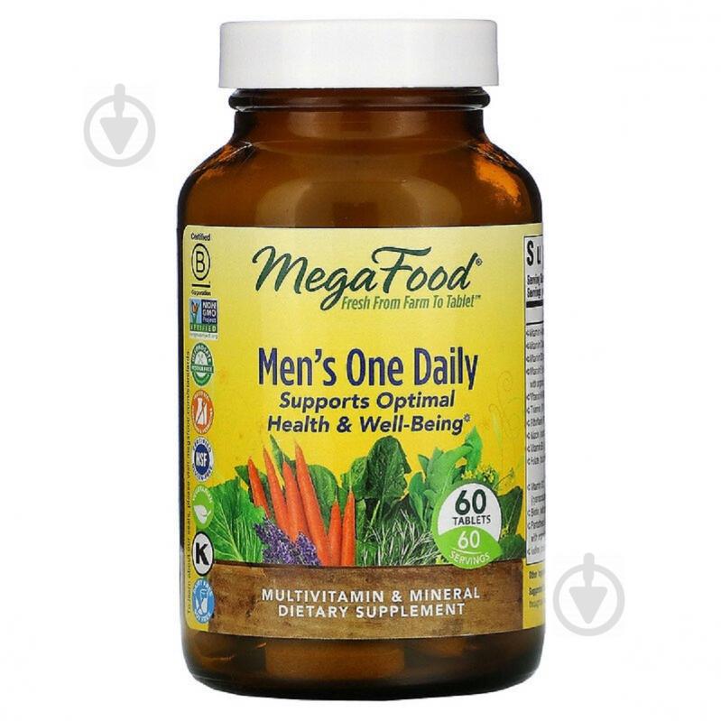 Мультивитамины для мужчин, Men’s One Daily, MegaFood, 60 таблеток