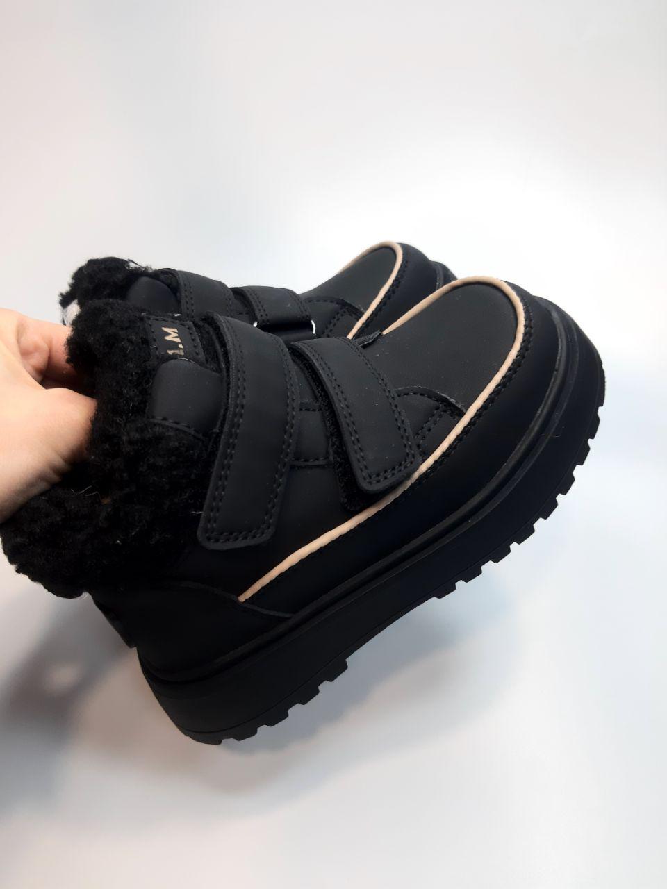 Ботинки зимние TOM.M для девочки р. 32 20,9 см Черный (11744 A black) - фото 2 Ботинки зимние TOM.M для девочки р. 32 20,9 см Черный (11744 A black) - фото 2