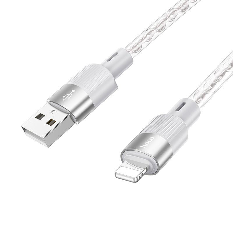 Кабель Hoco X99 USB to Lightning 2,4 A 1 м Grey (594481) Кабель Hoco X99 USB to Lightning 2,4 A 1 м Grey (594481)