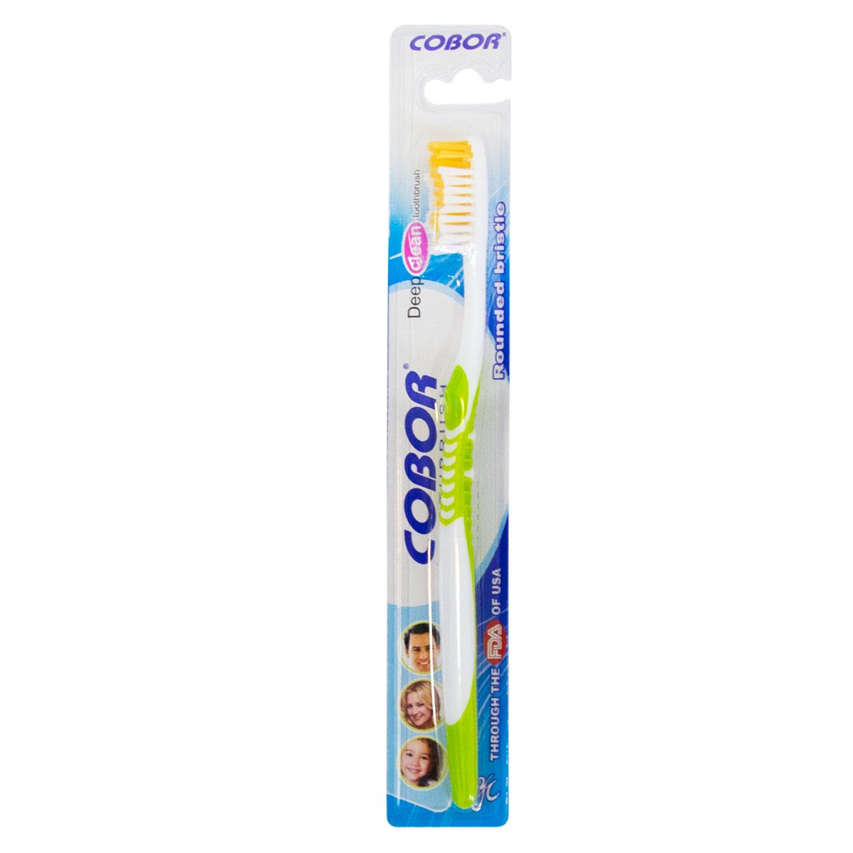 Зубна щітка мануальна Cobor toothbrush Е-608 Салатовий (1009769-LightGreen) - фото 1