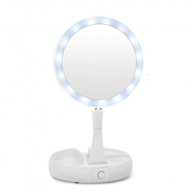 Дзеркало для макіяжу My Fold Away Mirror складане з підсвічуванням Led