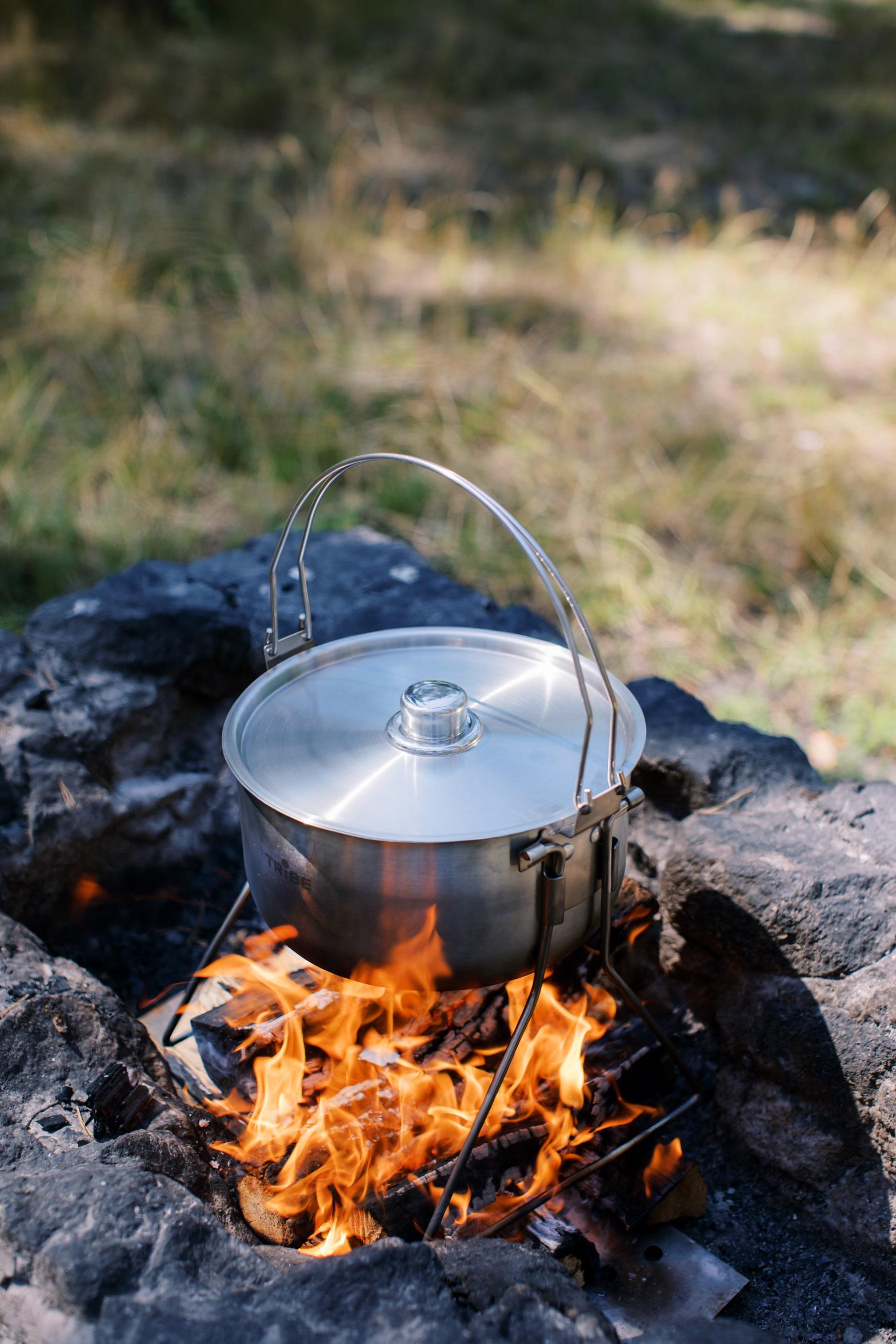 Котелок с ножками Tribe Family Pot 5,4 л (T-FH-0006-metal) - фото 7