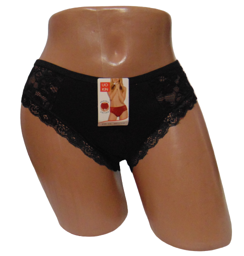 Жіночі труси в рубчик Uokin 1518 L Чорний (1847051145)