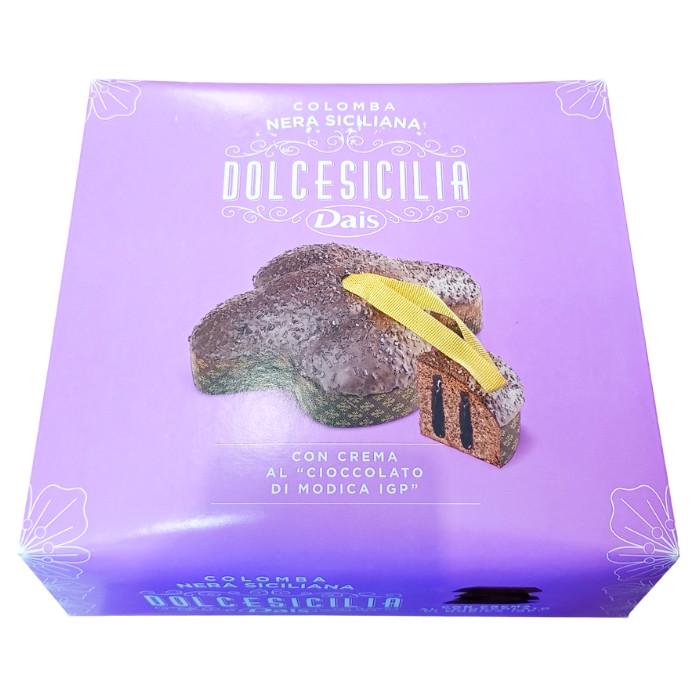 Кекс Dais Colomba Dolcesicilia Nera Siciliana з кремом Modica IGP із шоколаду 800 г