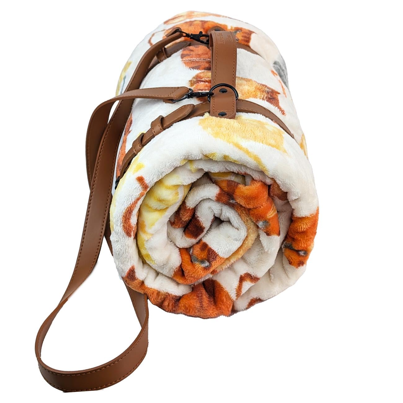 Плед тревел флісовий Love You з ременем 150х200 см Котики (88183)