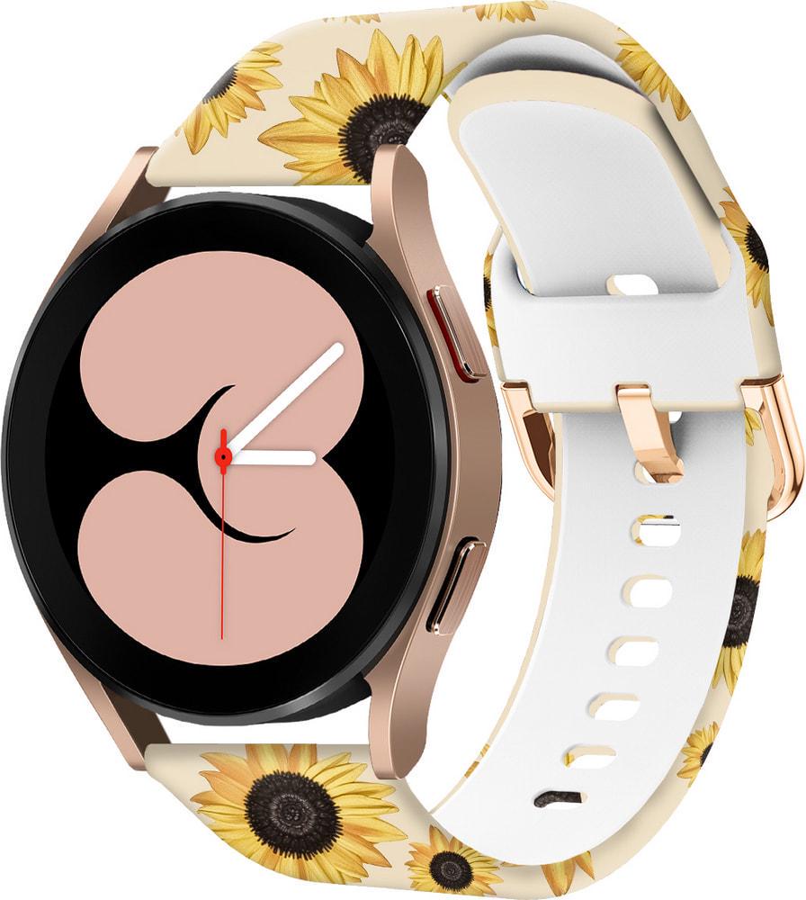 Ремешок силиконовый Colorful для Galaxy Watch 4 40 мм Sunflower Powder (37707)