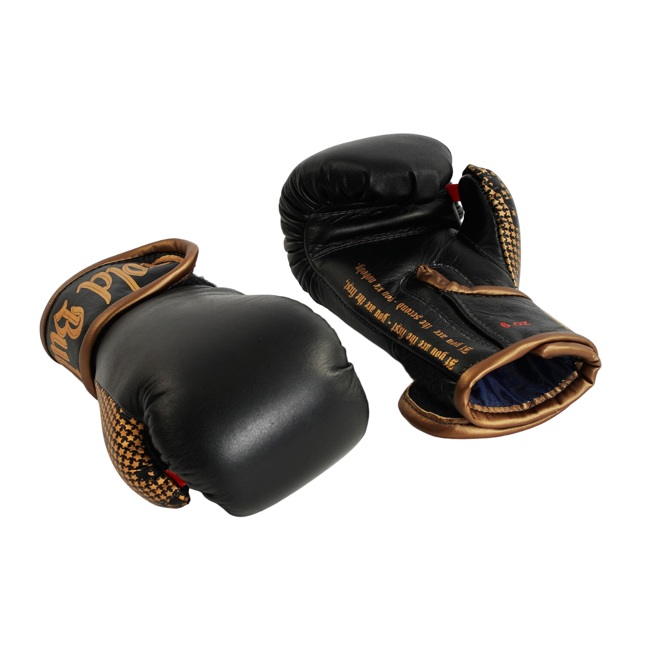 Рукавички боксерські TM JAB шкіра 6 унцій Black/Gold (17587)