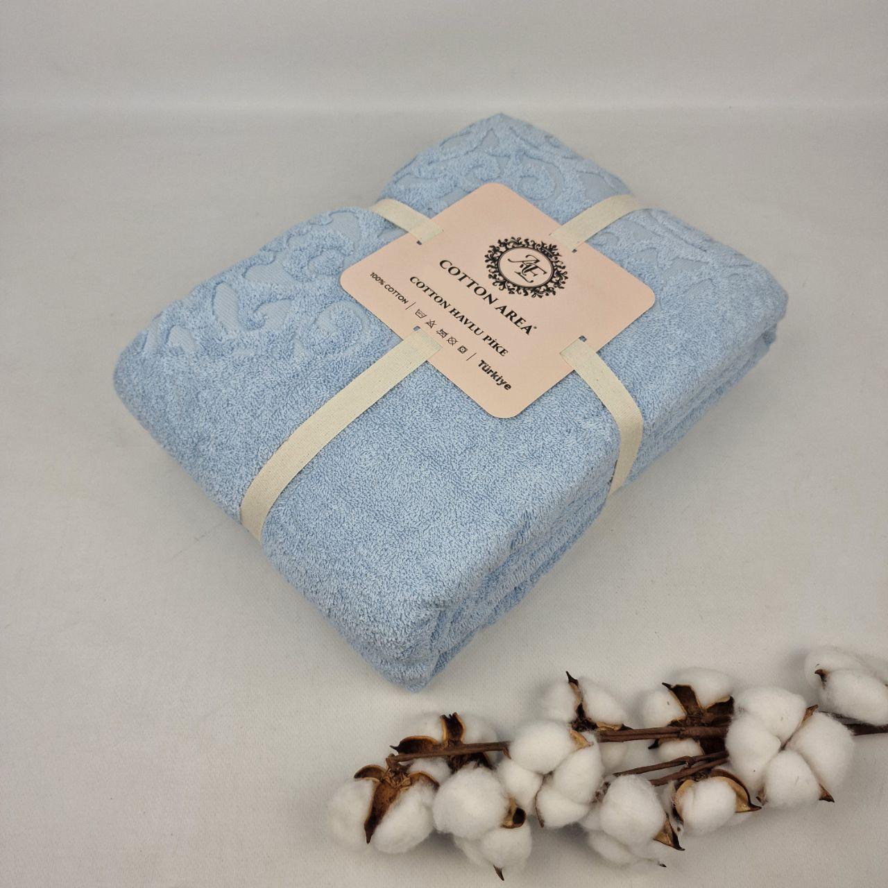 Простирадло махрове АЕ 2 200x220 см Блакитний (CN39404)