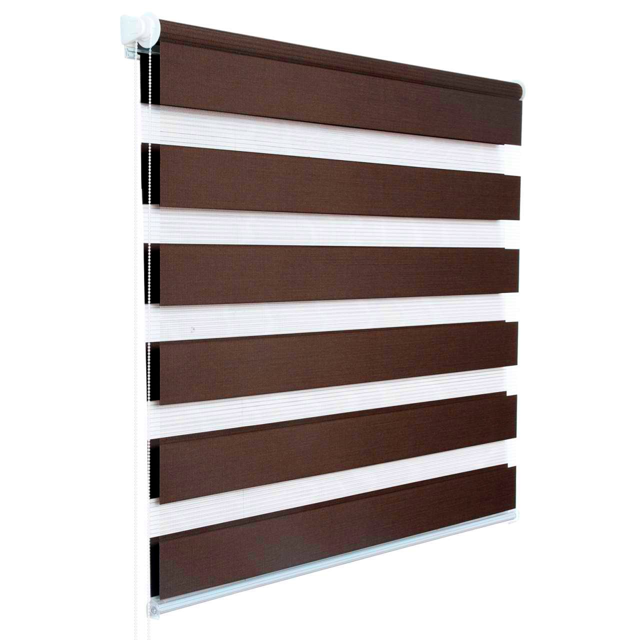 Ролета день-ночь TyulPan 100x170 см Тёмно-коричневый