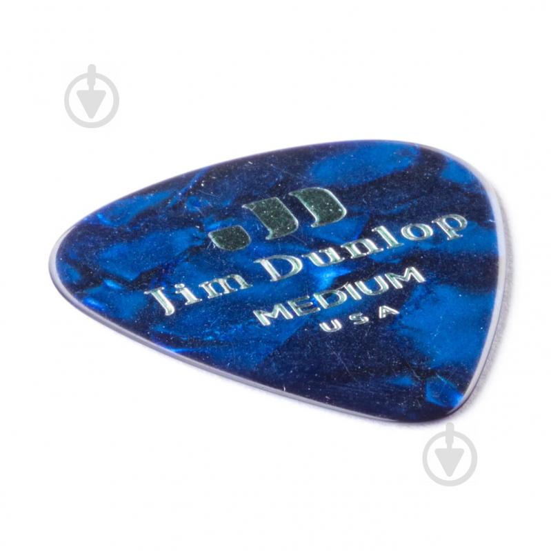 Медиаторы Dunlop 483P10MD Genuine Celluloid Classic Blue Pearloid Medium Player's Pack (12 шт.) - фото 4