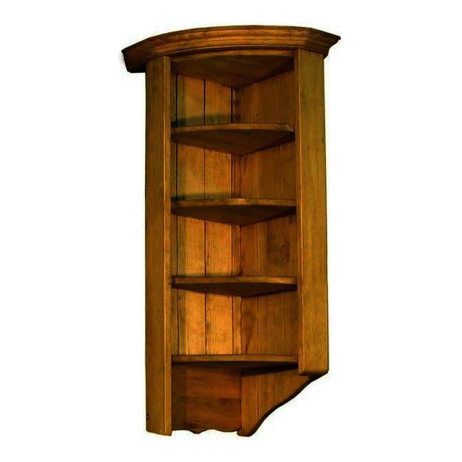 Полка настенная угловая из дерева Бонао Охра (УНП-0023004)