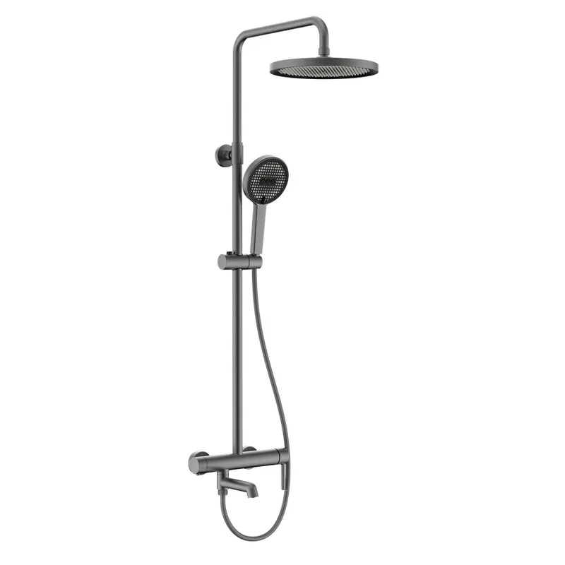 Душевая колонна со смесителем KOER KB-56029-07 3 функции Графит (KR5497) Душевая колонна со смесителем KOER KB-56029-07 3 функции Графит (KR5497)