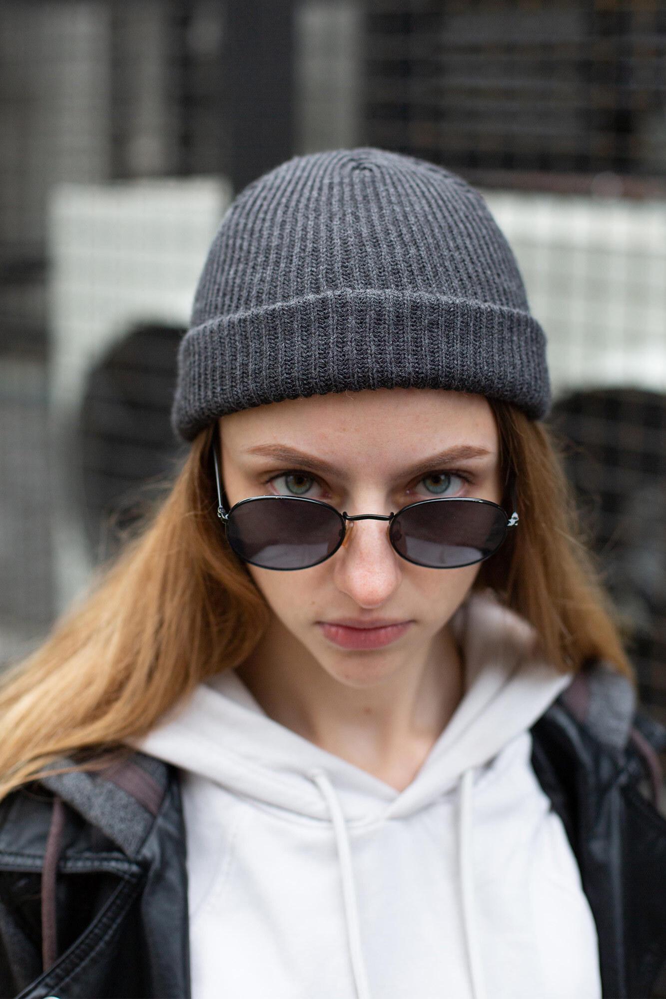 Шапка-бини Without Leon woman Темно-серый (8042681)