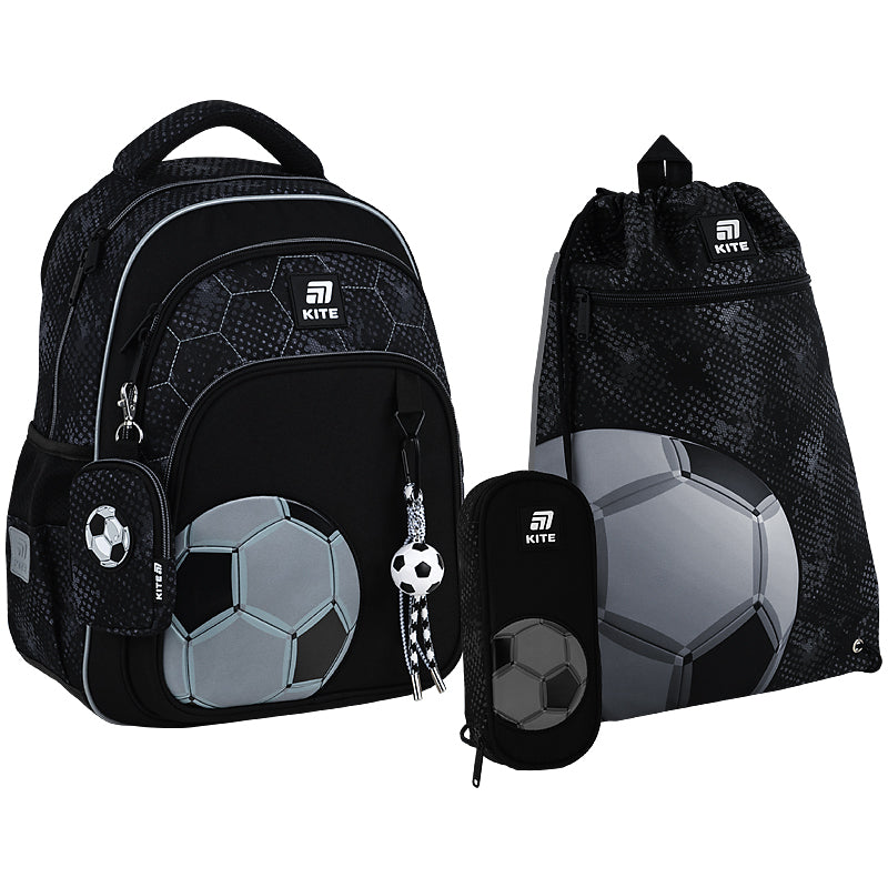 Школьный набор KITE Education Football SET_K25-763M-2 рюкзак/пенал/сумка (4063276263025)