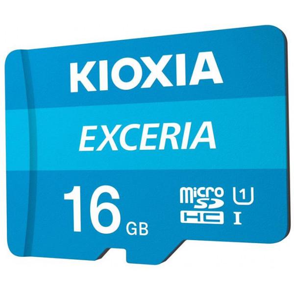 Карта пам'яті Kioxia MicroSDHC 16GB UHS-I Class 10 Exceria R100MB/s (LMEX1L016GG2) + SD-адаптер - фото 2