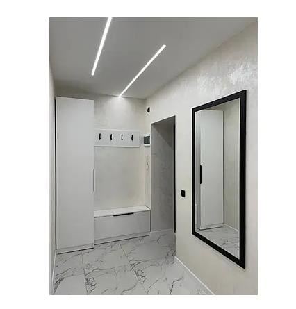 Дзеркало настінне ростове в прямій рамі в передпокій 170х50 см Чорний (29030955) - фото 3 Дзеркало настінне ростове в прямій рамі в передпокій 170х50 см Чорний (29030955) - фото 3