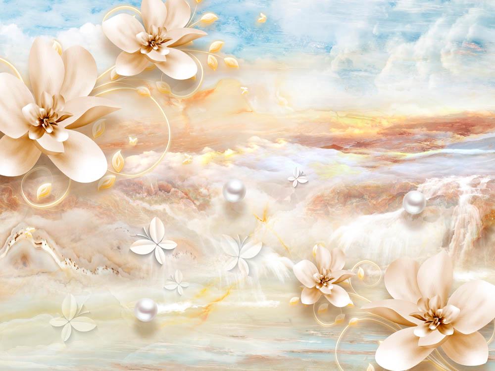 Фотообои Artside Коричневые цветы 1397176937d