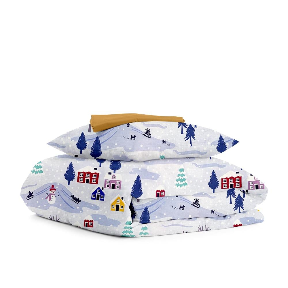 Комплект белья Cosas Snowman постельного подросткового на резинке 160х220 см (4822052109137)