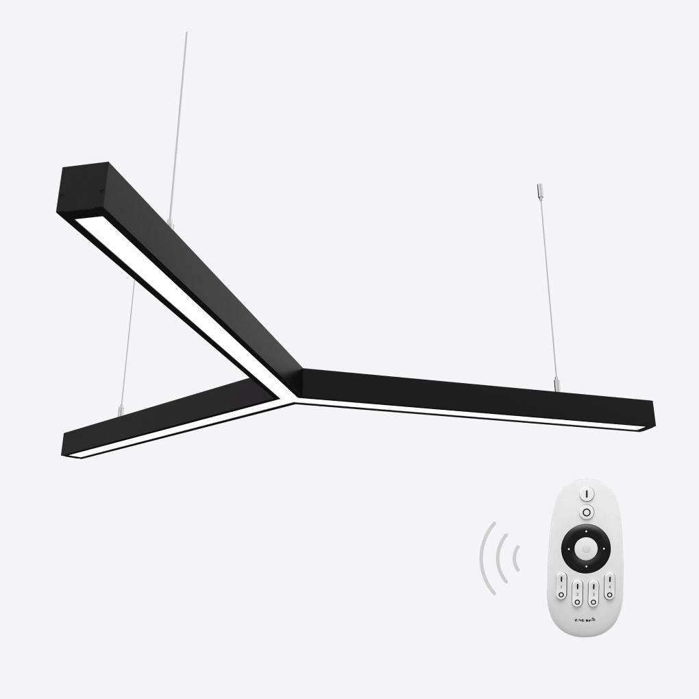 Светильник светодиодный управляемый X-LED 90 Вт Y-образный Ø1230 мм Черный (LSNY-90db) - фото 2