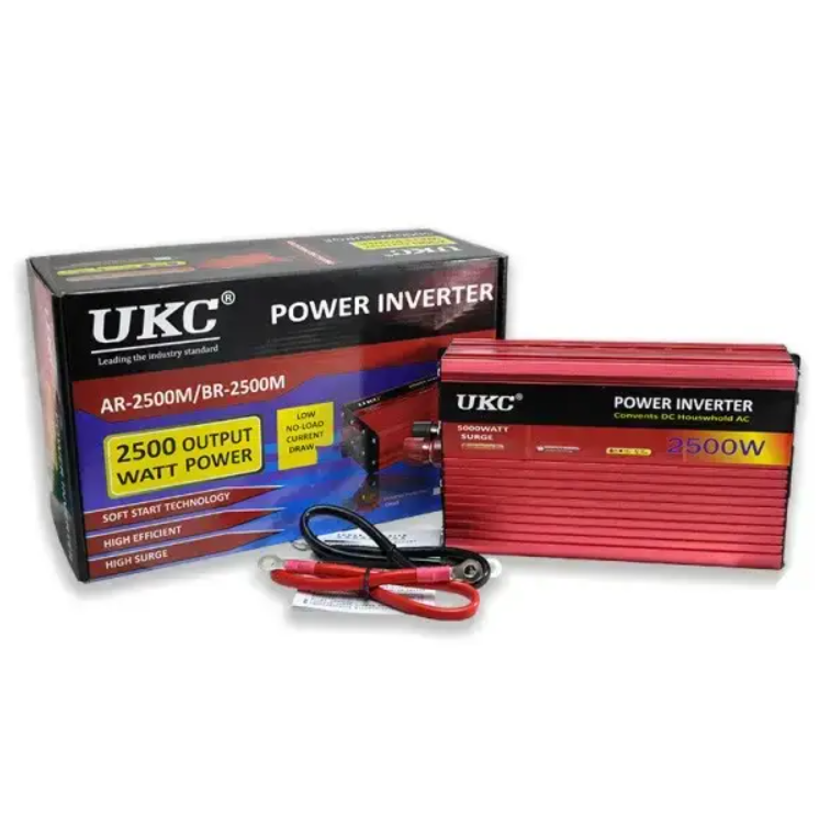Инвертор преобразователь напряжения UKC 24V-220V 2500W Инвертор преобразователь напряжения UKC 24V-220V 2500W