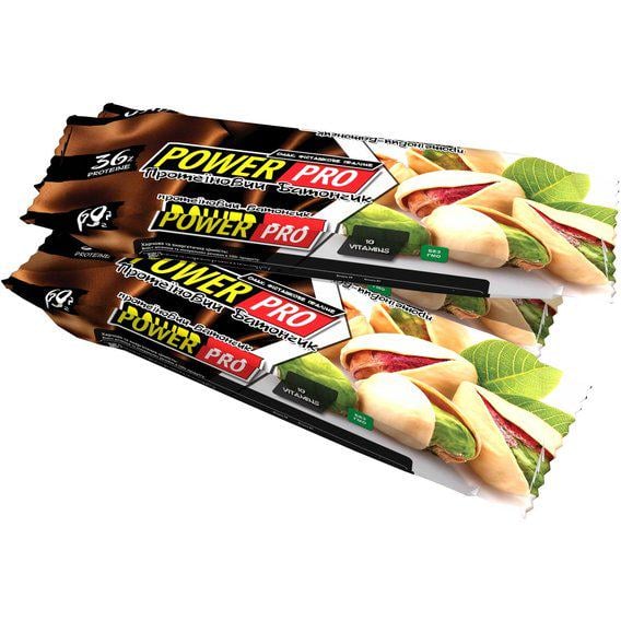 Протеиновый батончик Power Pro 36% Nutella 60 g Фисташки