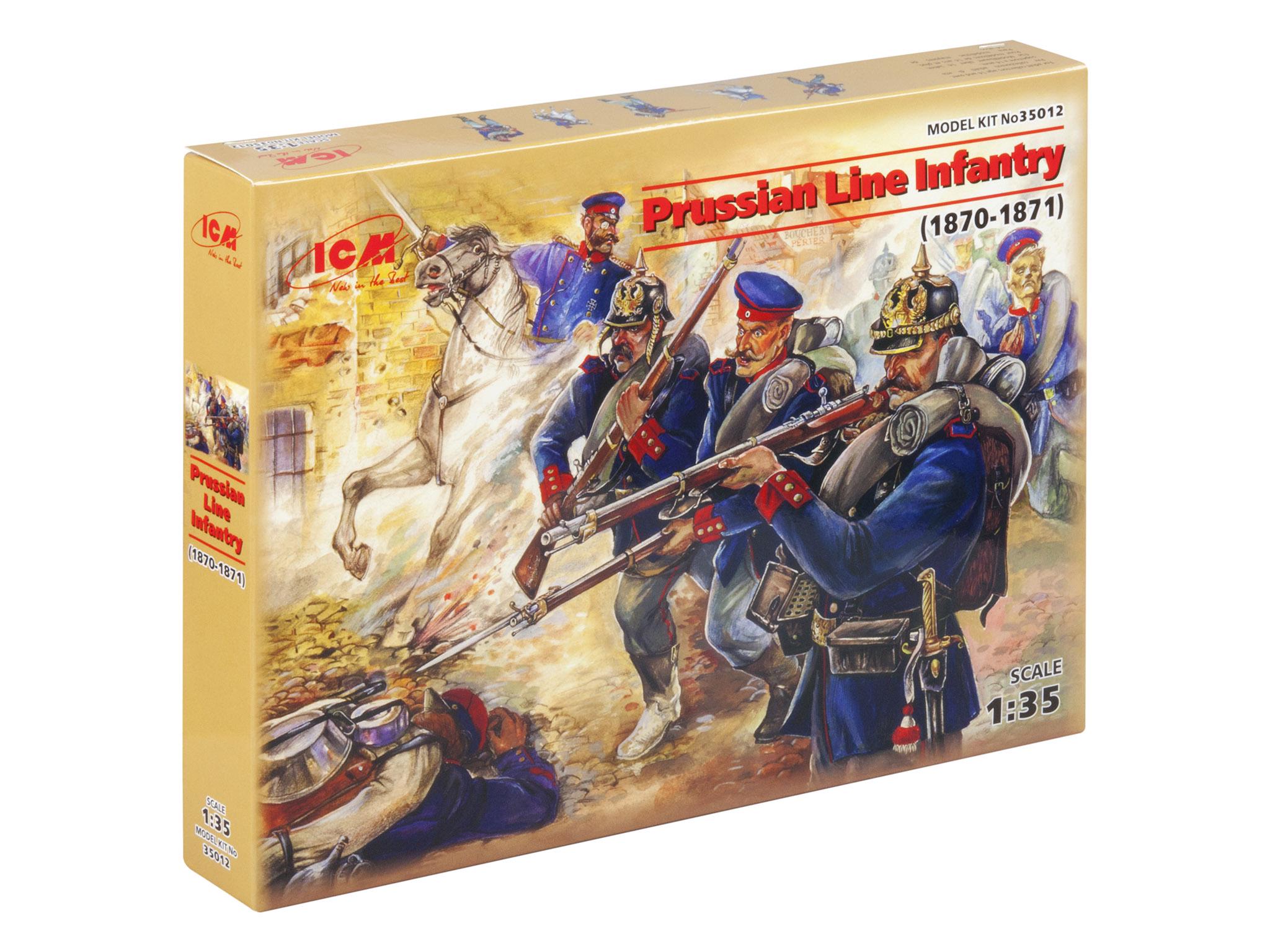 Сборная модель ICM Прусская линейная пехота 1870-1871 гг (35012)