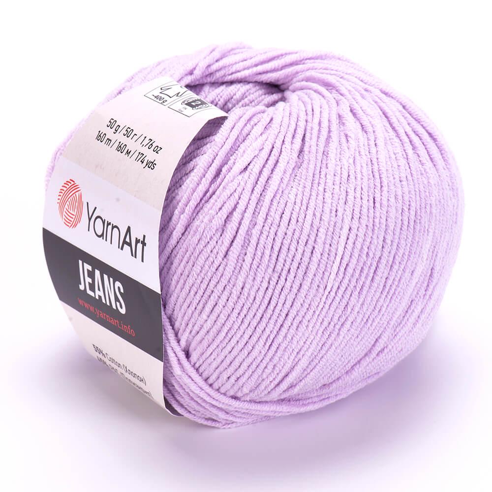 Пряжа YarnArt Jeans 19 светло-сиреневый (2299)