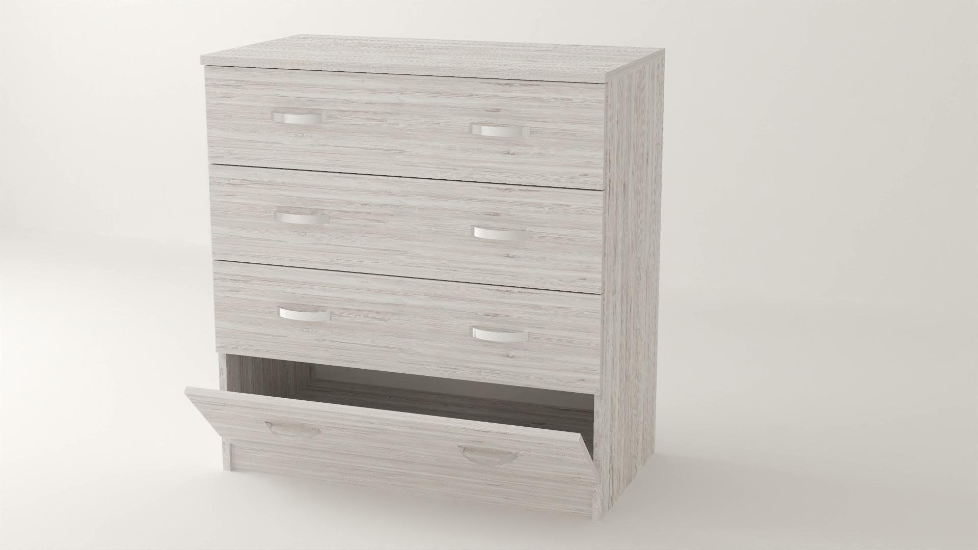 Комод Алекса ВК-20 90х45х90 см Аляска (61006) - фото 1 Комод Алекса ВК-20 90х45х90 см Аляска (61006) - фото 1