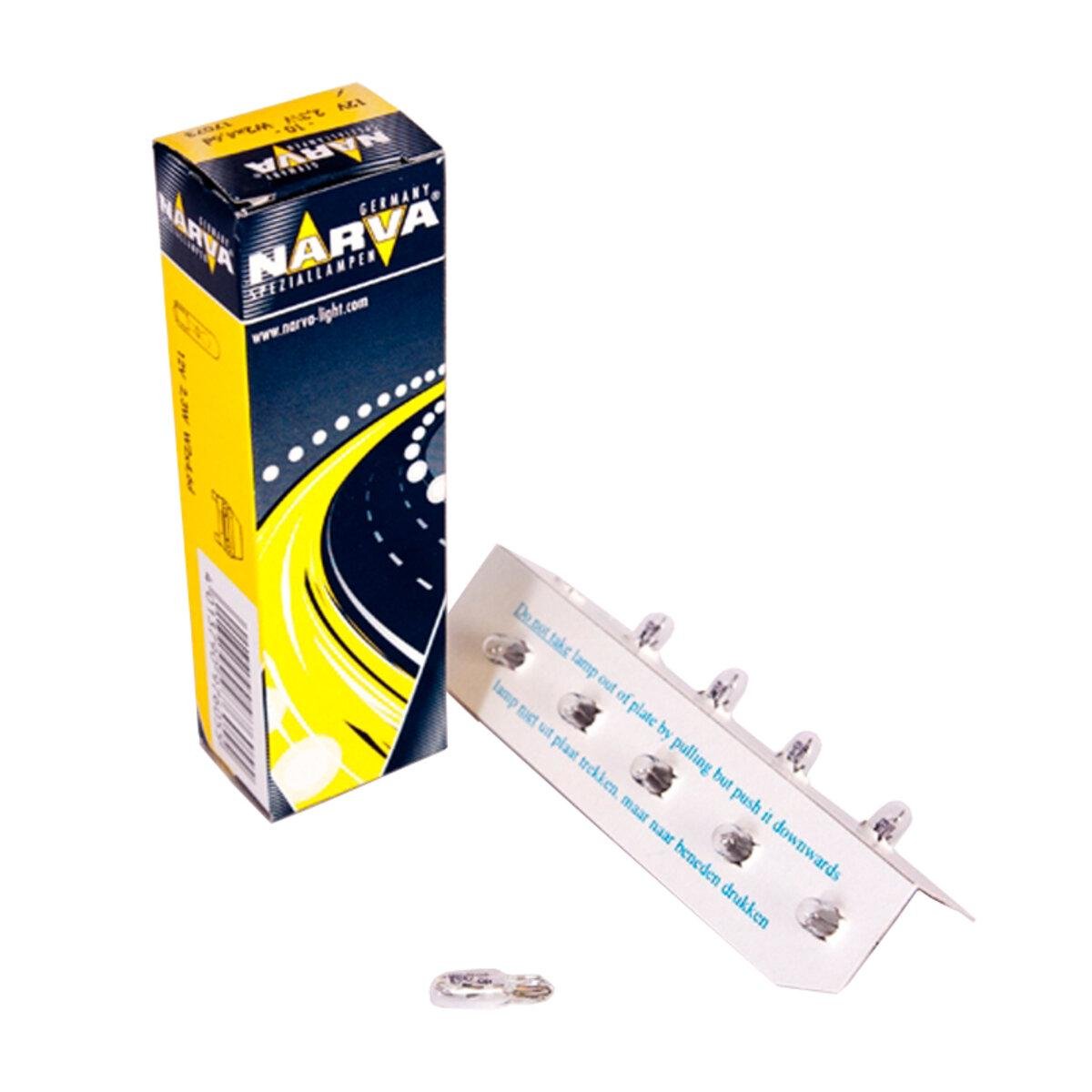 Автомобільна лампа розжарювання Narva W2,3W 12V 2,3W W2X4,6d 10 шт. (2556)